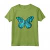 Free Spirit Butterfly Blue Motivational Maglietta - Ideale per lo stile Hippie e Boho, Farfalle e Citazioni ispiratrici