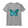 Free Spirit Butterfly Blue Motivational Maglietta - Ideale per lo stile Hippie e Boho, Farfalle e Citazioni ispiratrici