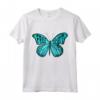 Free Spirit Butterfly Blue Motivational Maglietta - Ideale per lo stile Hippie e Boho, Farfalle e Citazioni ispiratrici