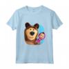 Masha and the Bear Duo - Maglietta blu ufficiale - Ideale per fan di Masha e Orso