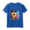 Masha and the Bear Duo - Maglietta blu ufficiale - Ideale per fan di Masha e Orso