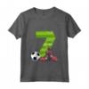 Bambino Settimo Compleanno Calcio 7 Anni - Maglietta Soccer Star per Ragazzi e Ragazze - Ideale per Regalo di Compleanno
