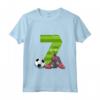 Bambino Settimo Compleanno Calcio 7 Anni - Maglietta Soccer Star per Ragazzi e Ragazze - Ideale per Regalo di Compleanno