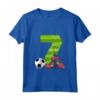 Bambino Settimo Compleanno Calcio 7 Anni - Maglietta Soccer Star per Ragazzi e Ragazze - Ideale per Regalo di Compleanno