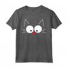 Simpatico Gatto Volto T-Shirt Divertente - Regalo Amante Gatti - Ideale per Halloween, Compleanno o San Valentino