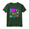 I Love the 80's - Travestimento Costume Anni 80 Donna Uomo Maglietta Vintage - Ideale per Feste a Tema e Carnevale