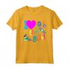 I Love the 80's - Travestimento Costume Anni 80 Donna Uomo Maglietta Vintage - Ideale per Feste a Tema e Carnevale