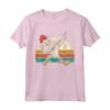 Gallo Regalo Divertente Per Bambini Retro Dabbing Pollo Maglietta - Idea Regalo Unica per Amanti degli Animali da Fattoria