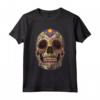 Maschera Teschio di Zucchero - Calavera Maglietta per il Dia de los Muertos - Costume Messicano