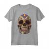Maschera Teschio di Zucchero - Calavera Maglietta per il Dia de los Muertos - Costume Messicano