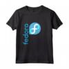 Linux Fedora T-Shirt Blu con Logo Open Source - Idea Regalo per Hacker, Geek e Programmatori - Maglietta per Compleanni e Natale