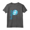 Linux Fedora T-Shirt Blu con Logo Open Source - Idea Regalo per Hacker, Geek e Programmatori - Maglietta per Compleanni e Natale