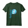 Linux Fedora T-Shirt Blu con Logo Open Source - Idea Regalo per Hacker, Geek e Programmatori - Maglietta per Compleanni e Natale