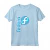 Linux Fedora T-Shirt Blu con Logo Open Source - Idea Regalo per Hacker, Geek e Programmatori - Maglietta per Compleanni e Natale