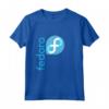 Linux Fedora T-Shirt Blu con Logo Open Source - Idea Regalo per Hacker, Geek e Programmatori - Maglietta per Compleanni e Natale