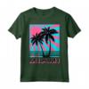 Miami Beach T-shirt Florida Miami Palm Trees - Maglietta Souvenir Estiva con Grafica Retrò per Uomo, Donna e Bambini - Regalo Unico per Amanti di Miami