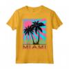 Miami Beach T-shirt Florida Miami Palm Trees - Maglietta Souvenir Estiva con Grafica Retrò per Uomo, Donna e Bambini - Regalo Unico per Amanti di Miami