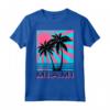 Miami Beach T-shirt Florida Miami Palm Trees - Maglietta Souvenir Estiva con Grafica Retrò per Uomo, Donna e Bambini - Regalo Unico per Amanti di Miami