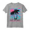 Miami Beach T-shirt Florida Miami Palm Trees - Maglietta Souvenir Estiva con Grafica Retrò per Uomo, Donna e Bambini - Regalo Unico per Amanti di Miami