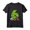 Bambino Sesto Compleanno Calcio 6 Anni - Maglietta Ragazzo Ragazza - Regalo Compleanno