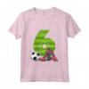 Bambino Sesto Compleanno Calcio 6 Anni - Maglietta Ragazzo Ragazza - Regalo Compleanno