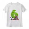 Bambino Sesto Compleanno Calcio 6 Anni - Maglietta Ragazzo Ragazza - Regalo Compleanno