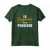 La Leggenda va in Pensione - Maglietta Divertente per Pensionati - Ideale come Regalo