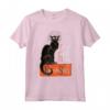 Le Chat Noir - Parigi Maglietta Leggera con Taglio Classico - Ideale per gli Amanti del Cabaret