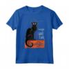 Le Chat Noir - Parigi Maglietta Leggera con Taglio Classico - Ideale per gli Amanti del Cabaret
