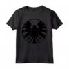 HapTiger Agents of S.H.I.E.L.D. Black Out Eagle Badge Maglietta - Official Marvel Apparel for Fans - Buy Licensed Tee Online