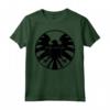 HapTiger Agents of S.H.I.E.L.D. Black Out Eagle Badge Maglietta - Official Marvel Apparel for Fans - Buy Licensed Tee Online