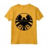 HapTiger Agents of S.H.I.E.L.D. Black Out Eagle Badge Maglietta - Official Marvel Apparel for Fans - Buy Licensed Tee Online