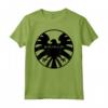 HapTiger Agents of S.H.I.E.L.D. Black Out Eagle Badge Maglietta - Official Marvel Apparel for Fans - Buy Licensed Tee Online