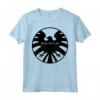 HapTiger Agents of S.H.I.E.L.D. Black Out Eagle Badge Maglietta - Official Marvel Apparel for Fans - Buy Licensed Tee Online