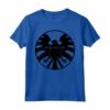 HapTiger Agents of S.H.I.E.L.D. Black Out Eagle Badge Maglietta - Official Marvel Apparel for Fans - Buy Licensed Tee Online