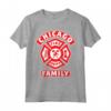 Chicago Illinois Fire Rescue Department Famiglia vigile del fuoco Maglietta - Regalo Perfetto per i Vigili del Fuoco di Chicago - Acquista Abbigliamento Abbinato per la Famiglia