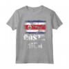 T-shirt Bandiera Costa Rica Vintage Distressed Grunge | Maglietta Camiseta Bandiera Costa Rica - Ideale per Compleanno o Natale