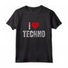 I Love EDM TShirt Divertente - Maglietta Vintage per Amanti della Musica Elettronica - Ideale come Regalo per Festival e DJ