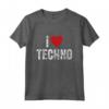 I Love EDM TShirt Divertente - Maglietta Vintage per Amanti della Musica Elettronica - Ideale come Regalo per Festival e DJ