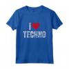 I Love EDM TShirt Divertente - Maglietta Vintage per Amanti della Musica Elettronica - Ideale come Regalo per Festival e DJ