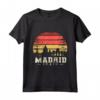 Orizzonte di Souvenir Vintage Retrò di Madrid - Madrid Skyline Maglietta - Ideale come Regalo Souvenir per Viaggiatori e Amanti di Madrid