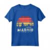Orizzonte di Souvenir Vintage Retrò di Madrid - Madrid Skyline Maglietta - Ideale come Regalo Souvenir per Viaggiatori e Amanti di Madrid
