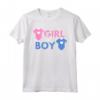Ragazza o Ragazzo Genere Rivela Bambino Partito Ragazzo blu - Ragazza Rosa Maglietta - Vestito per Genere Rivelato Party