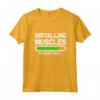 Installing Muscles - Loading - Please Wait...Fitness Maglietta per Amanti del Sollevamento Pesi e del Fitness - Regalo Ideale per gli Appassionati di Allenamento