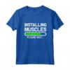 Installing Muscles - Loading - Please Wait...Fitness Maglietta per Amanti del Sollevamento Pesi e del Fitness - Regalo Ideale per gli Appassionati di Allenamento
