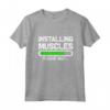 Installing Muscles - Loading - Please Wait...Fitness Maglietta per Amanti del Sollevamento Pesi e del Fitness - Regalo Ideale per gli Appassionati di Allenamento
