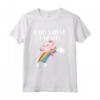 Simpatico Unicorno Kawaii - I Do What I Want - Maglietta Arcobaleno per Amanti degli Unicorni - Ideale per Natale o Compleanno
