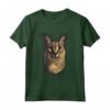 Big Floppa alias Gregory - Maglietta Meme Low Poly Caracal Cat con Orecchie Grandi - Ideale per gli Amanti dei Meme e dei Gatti