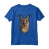 Big Floppa alias Gregory - Maglietta Meme Low Poly Caracal Cat con Orecchie Grandi - Ideale per gli Amanti dei Meme e dei Gatti