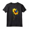 T-shirt Sindrome di Down - Girasole Mai Rinunciare al Giù - Supporto T21 e Consapevolezza - Ideale per Compleanno, Estate, Feste